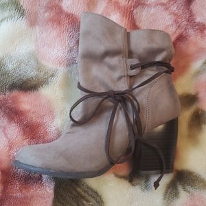 Suede Booties